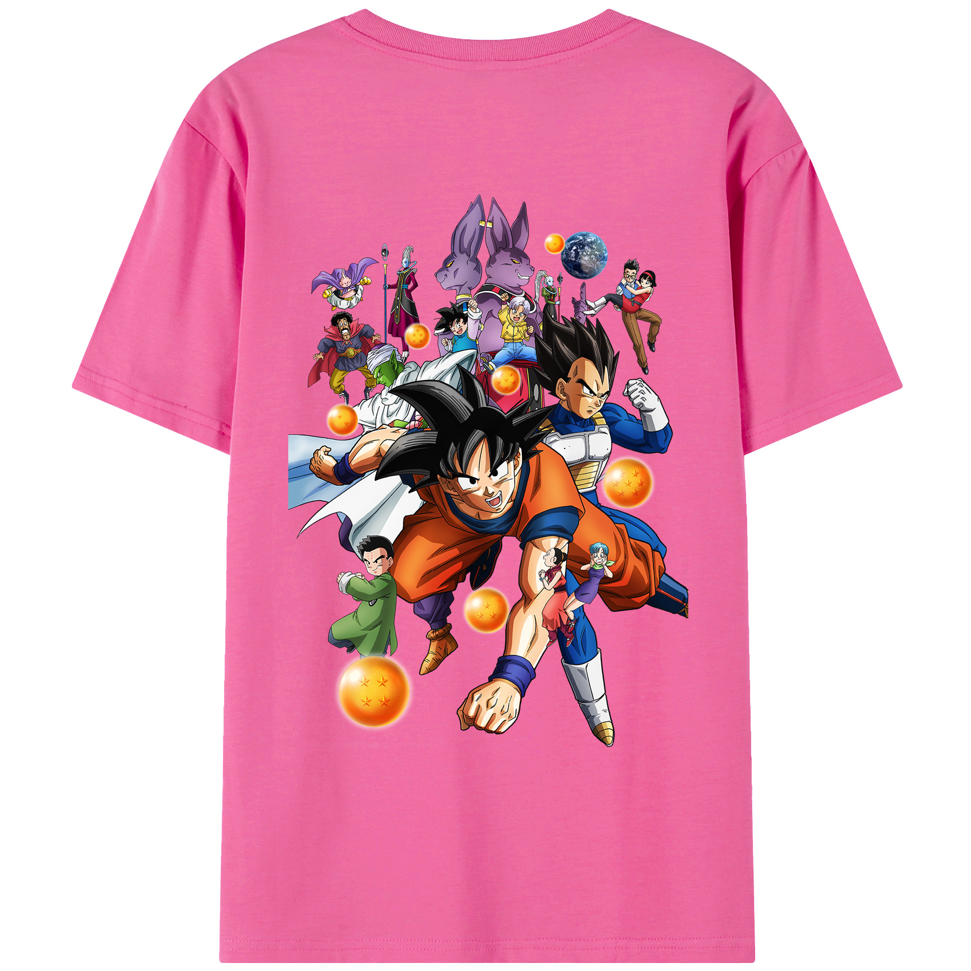 （画像用） ドラゴンボール DRAGON BALL レディース半袖Tシャツ(バックプリント)